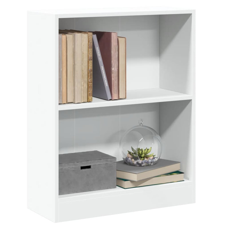 vidaXL fehér szerelt fa könyvespolc 60 x 24 x 76 cm