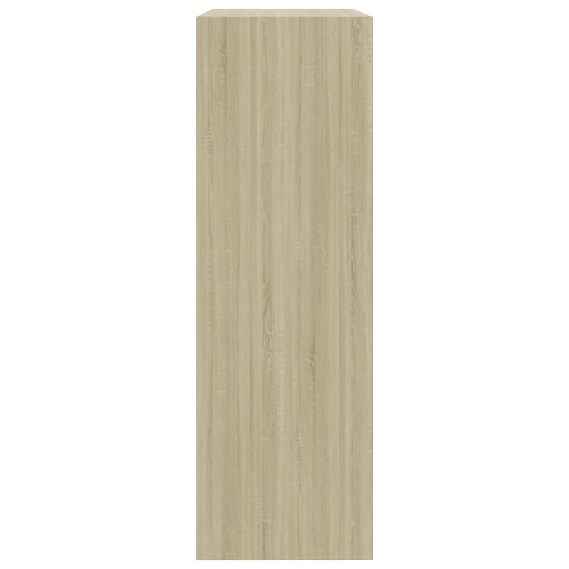 vidaXL sonoma tölgy színű szerelt fa könyvespolc 60 x 24 x 76 cm