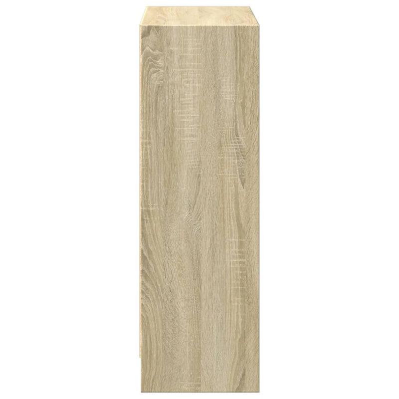 vidaXL sonoma tölgy színű szerelt fa könyvespolc 60 x 24 x 76 cm
