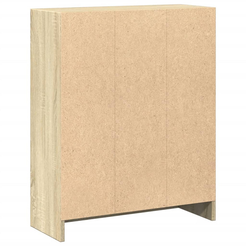 vidaXL sonoma tölgy színű szerelt fa könyvespolc 60 x 24 x 76 cm