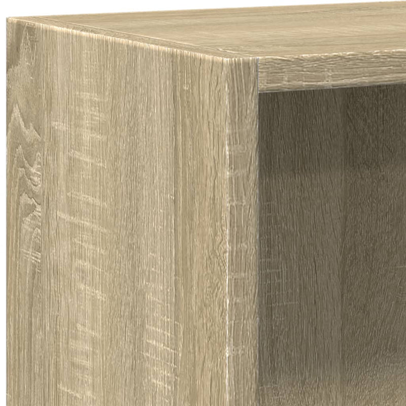 vidaXL sonoma tölgy színű szerelt fa könyvespolc 60 x 24 x 76 cm