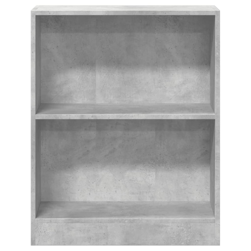 vidaXL betonszürke szerelt fa könyvespolc 60 x 24 x 76 cm