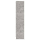 vidaXL 3 szintes betonszürke szerelt fa könyvszekrény 60x24x109 cm
