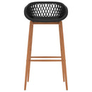 vidaXL 2 db fekete bárszék