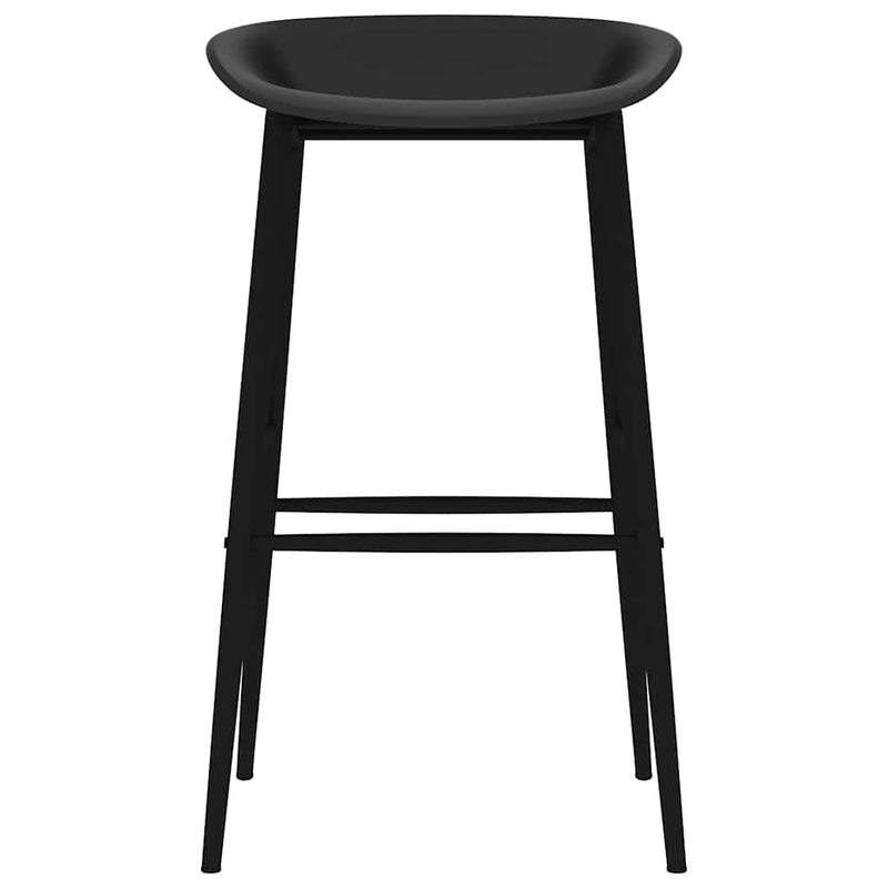 vidaXL 2 db fekete bárszék