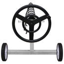 vidaXL rozsdamentes acél aljú medencefólia-tekerő