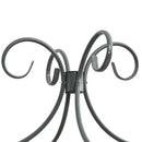 vidaXL szürke fém baldachinos ágykeret 140 x 200 cm