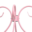 vidaXL rózsaszín fém baldachinos ágykeret 140 x 200 cm