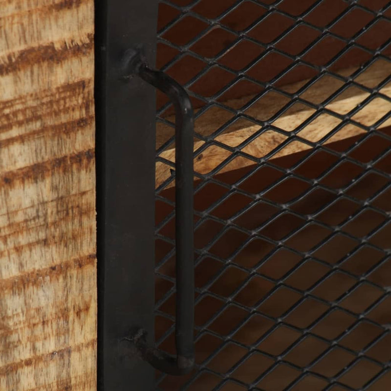 vidaXL tömör nyers mangófa komód 100 x 31 x 60 cm