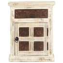 vidaXL fehér tömör mangófa éjjeliszekrény 40 x 30 x 50 cm