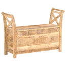 vidaXL tömör mangófa előszobai pad 103 x 33 x 72 cm