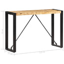 vidaXL tömör mangófa tálalóasztal 110 x 35 x 76 cm
