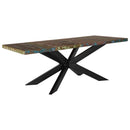 vidaXL tömör újrahasznosított fa étkezőasztal 180 x 90 x 76 cm