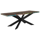 vidaXL tömör újrahasznosított fa étkezőasztal 180 x 90 x 76 cm
