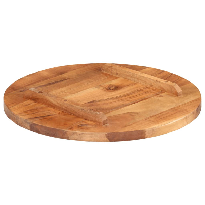 vidaXL kerek tömör akácfa asztallap 25-27 mm 50 cm