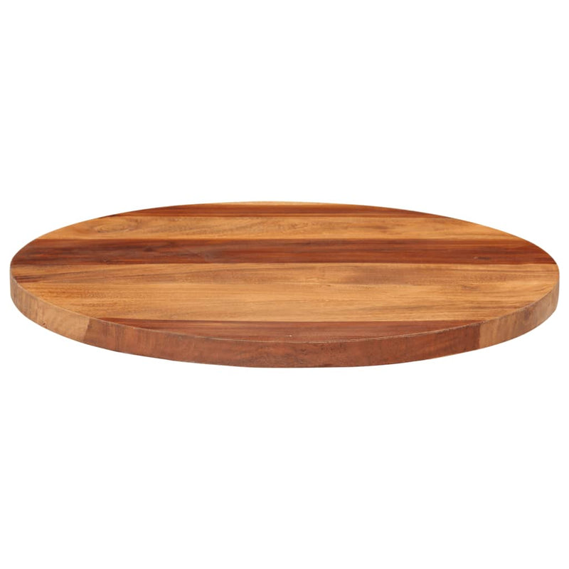 vidaXL kerek tömör akácfa asztallap 25-27 mm 50 cm