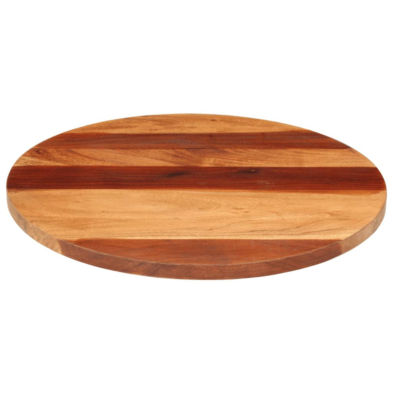 vidaXL kerek tömör akácfa asztallap 25-27 mm 60 cm