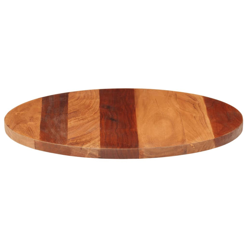 vidaXL kerek tömör akácfa asztallap 25-27 mm 60 cm