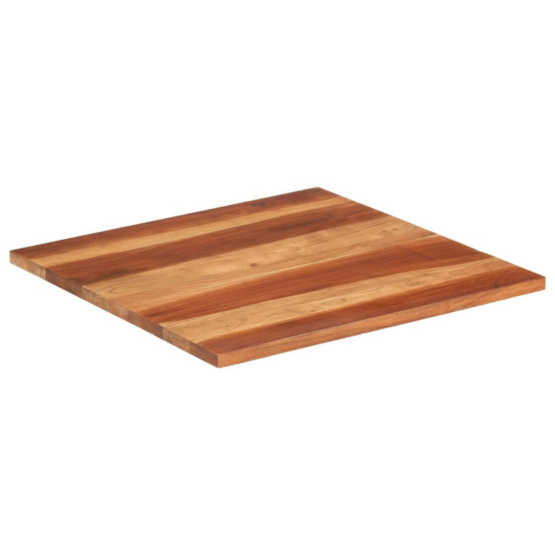 vidaXL tömör akácfa asztallap 25-27 mm 70 x 70 cm