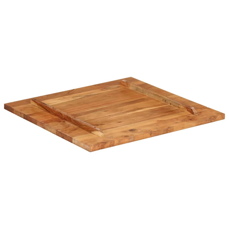 vidaXL tömör akácfa asztallap 25-27 mm 70 x 70 cm