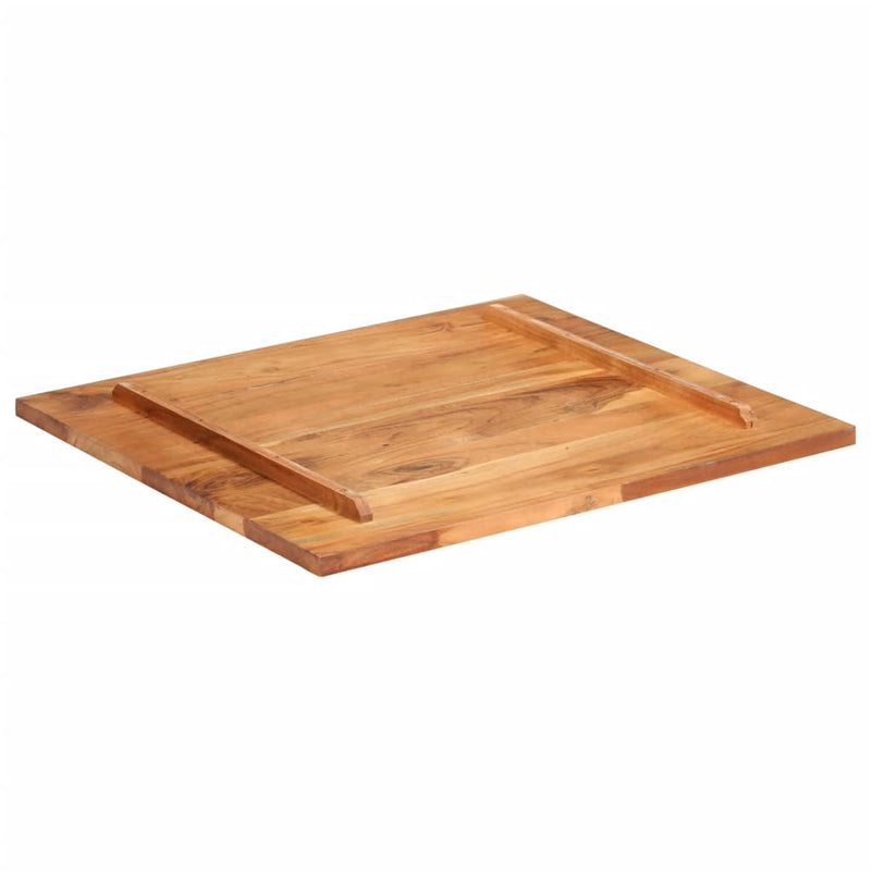 vidaXL tömör akácfa asztallap 25-27 mm 70 x 80 cm