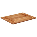 vidaXL tömör akácfa asztallap 25-27 mm 70 x 90 cm