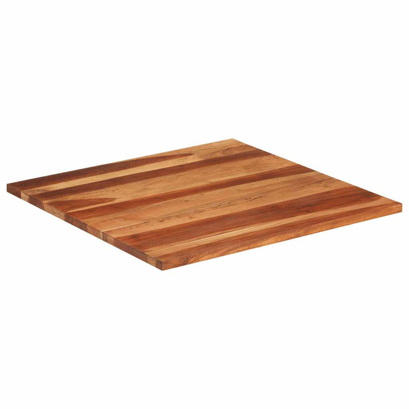 vidaXL tömör akácfa asztallap 25-27 mm 80 x 80 cm