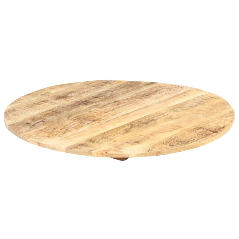 vidaXL kerek tömör mangófa asztallap 15-16 mm 80 cm
