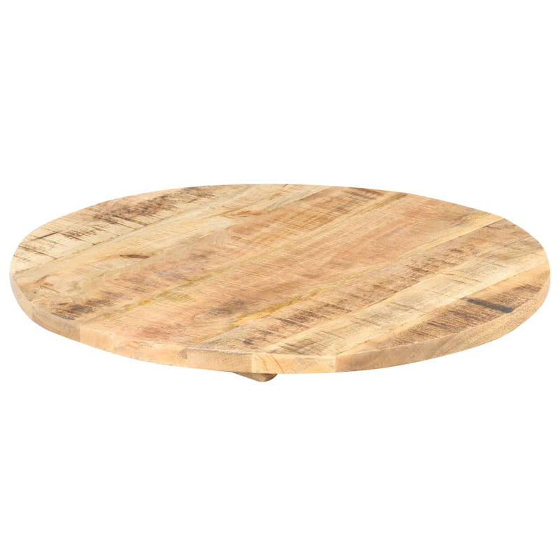 vidaXL kerek tömör mangófa asztallap 25-27 mm 80 cm