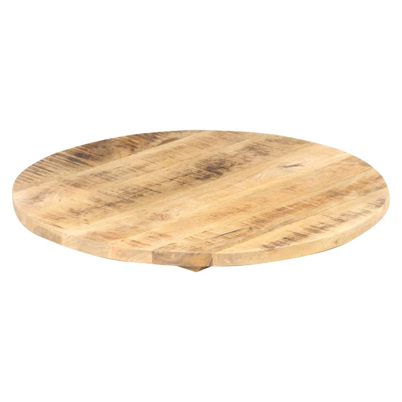 vidaXL kerek tömör mangófa asztallap 25-27 mm 80 cm