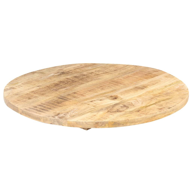 vidaXL kerek tömör mangófa asztallap 25-27 mm 80 cm