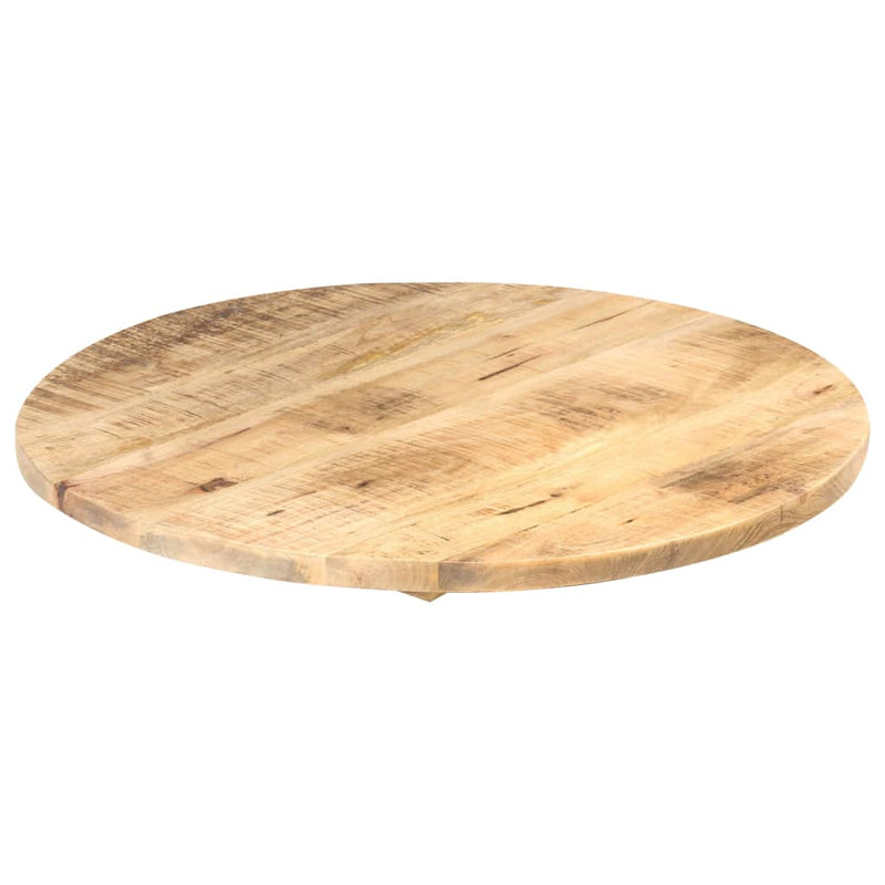 vidaXL kerek tömör mangófa asztallap 25-27 mm 80 cm
