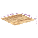 vidaXL tömör mangófa asztallap 15-16 mm 60 x 60 cm
