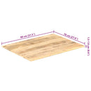 vidaXL tömör mangófa asztallap 15-16 mm 80 x 70 cm