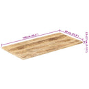 vidaXL tömör mangófa asztallap 25-27 mm 100 x 60 cm