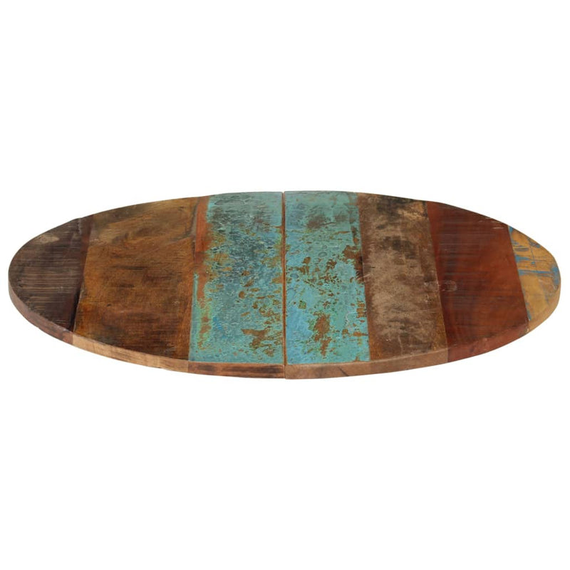 vidaXL kerek tömör újrahasznosított fa asztallap 60 cm 15-16 mm