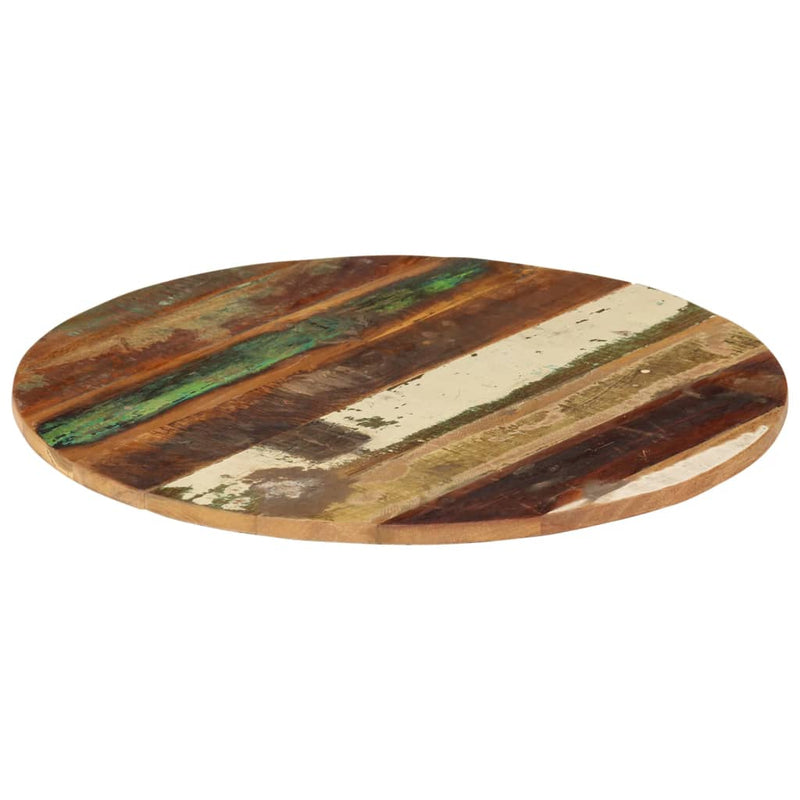 vidaXL kerek tömör újrahasznosított fa asztallap 60 cm 15-16 mm