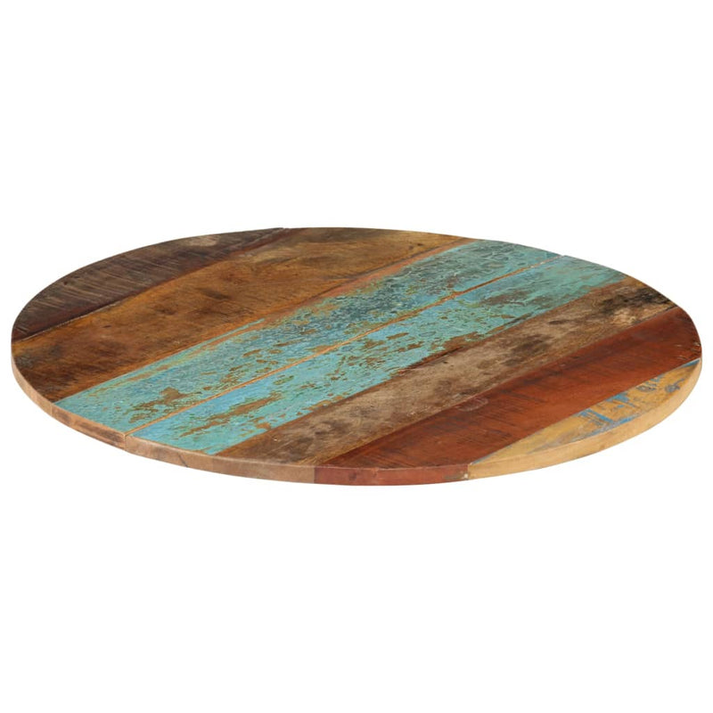 vidaXL kerek tömör újrahasznosított fa asztallap 60 cm 15-16 mm