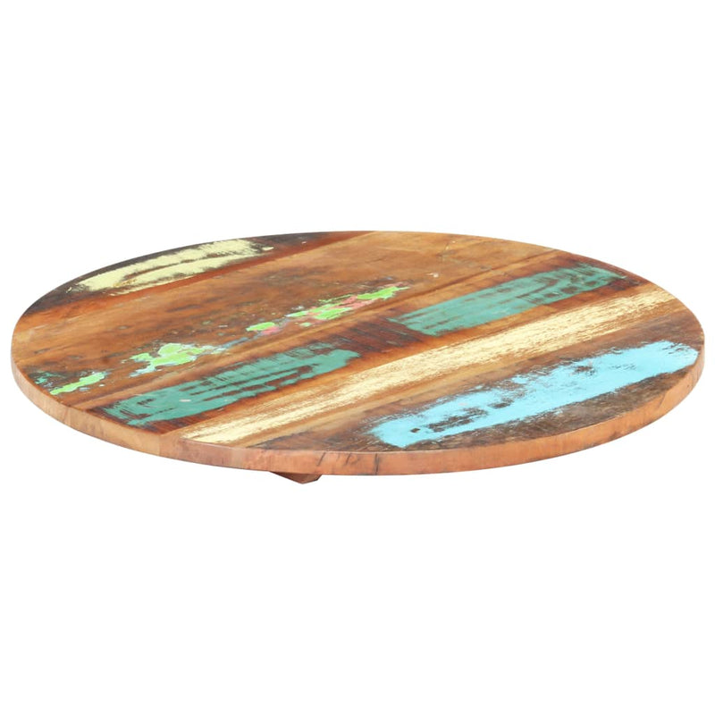 vidaXL kerek tömör újrahasznosított fa asztallap 40 cm 25-27 mm