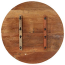 vidaXL kerek tömör újrahasznosított fa asztallap 70 cm 25-27 mm