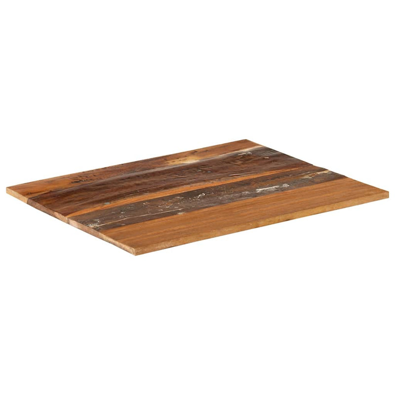 vidaXL négyszögű tömör újrahasznosított fa asztallap 60x70 cm 15-16 mm