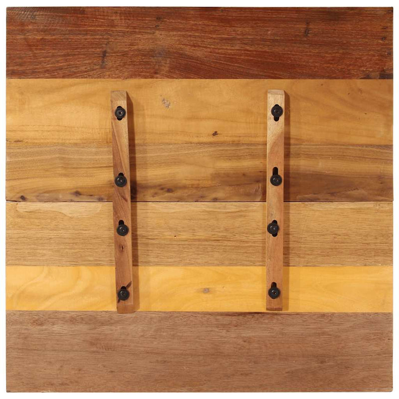 vidaXL négyszögű tömör újrahasznosított fa asztallap 70x70 cm 15-16 mm