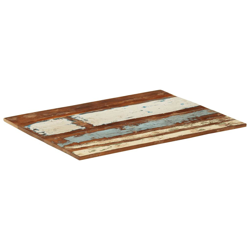 vidaXL négyszögű tömör újrahasznosított fa asztallap 70x90 cm 15-16 mm