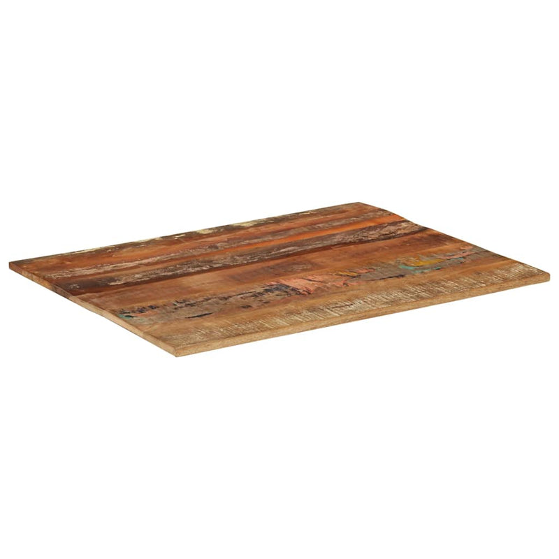 vidaXL négyszögű tömör újrahasznosított fa asztallap 70x90 cm 15-16 mm