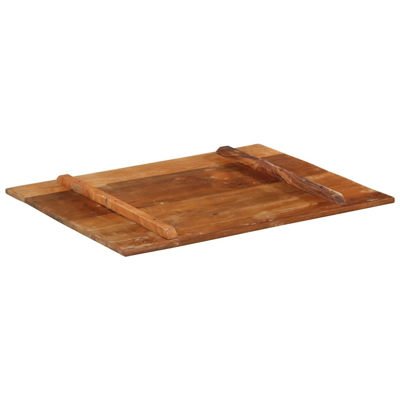 vidaXL négyszögű tömör újrahasznosított fa asztallap 70x90 cm 15-16 mm