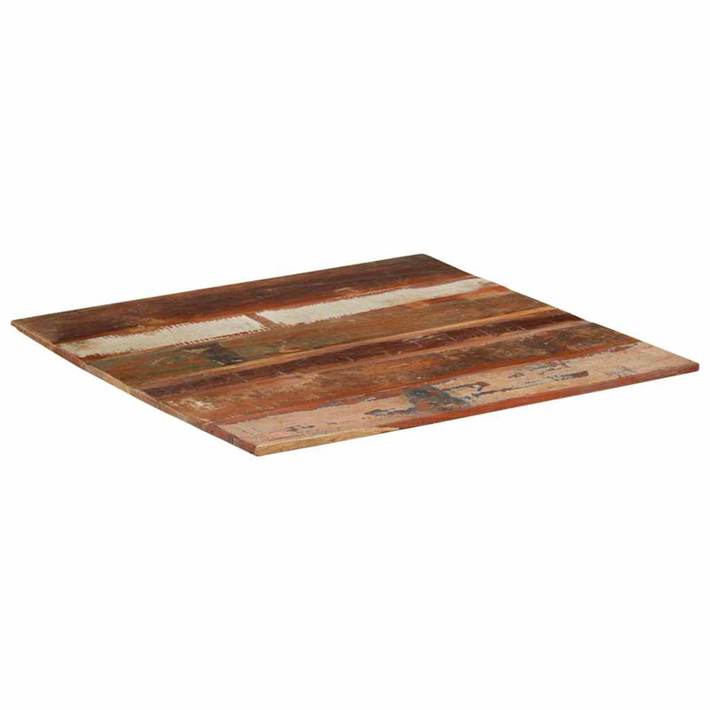 vidaXL négyszögű tömör újrahasznosított fa asztallap 80x80 cm 15-16 mm