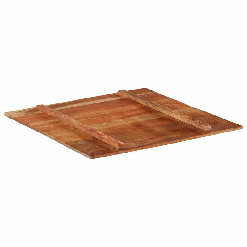 vidaXL négyszögű tömör újrahasznosított fa asztallap 80x80 cm 15-16 mm