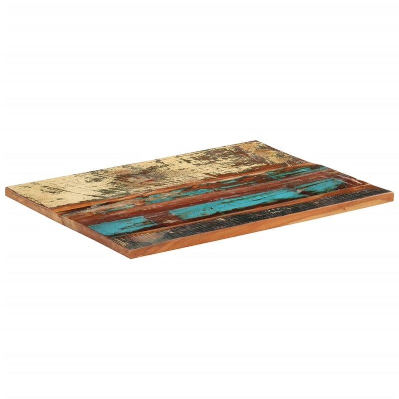 vidaXL négyszögű tömör újrahasznosított fa asztallap 60x80 cm 25-27 mm