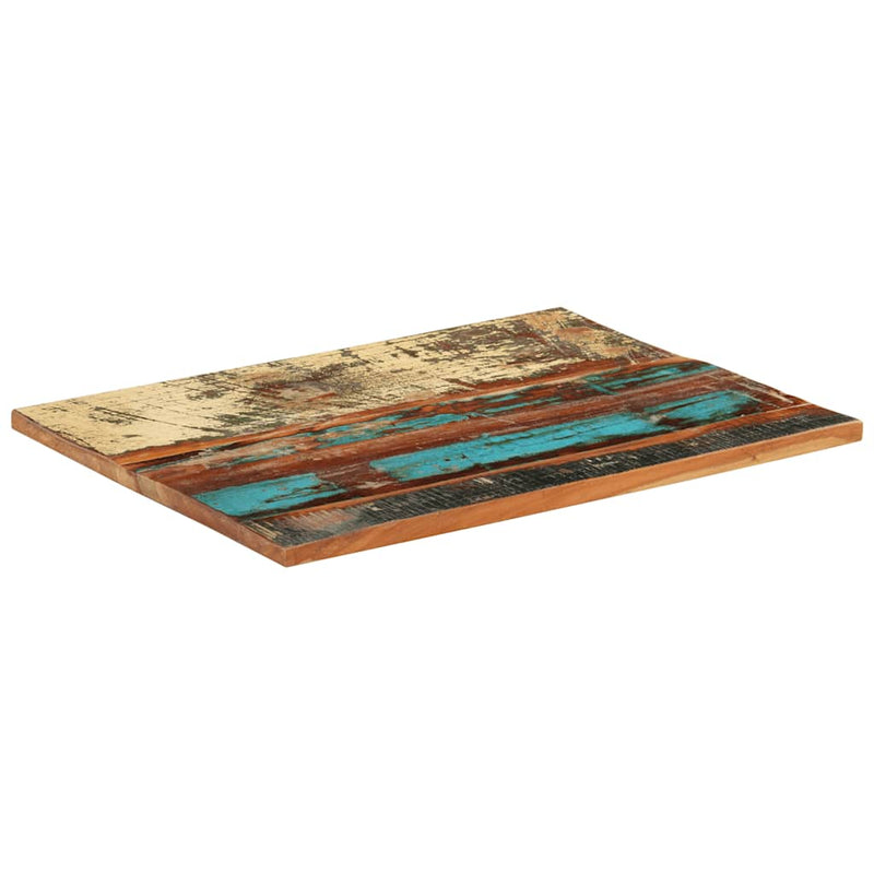 vidaXL négyszögű tömör újrahasznosított fa asztallap 60x80 cm 25-27 mm