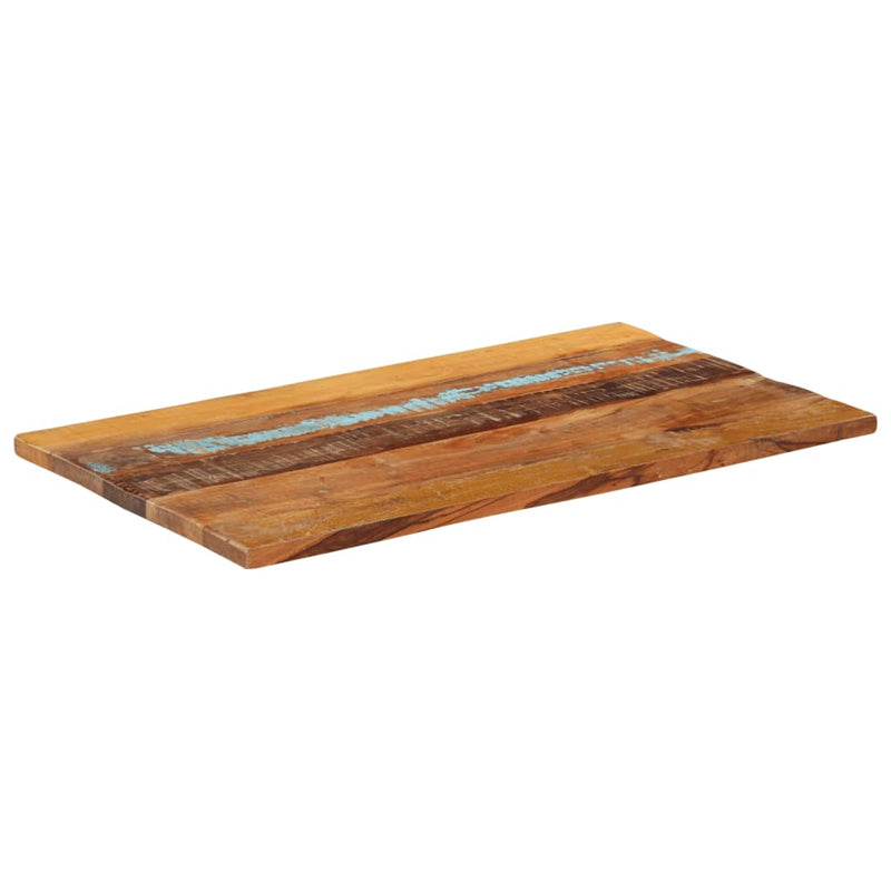 vidaXL négyszögű tömör újrahasznosított fa asztallap 60x100cm 25-27 mm